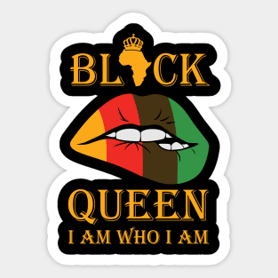 Black Queen, I am who I am Sticker